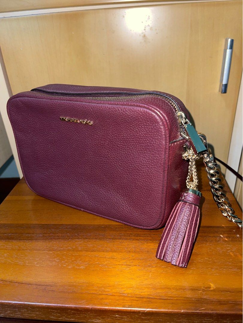 Oxblood michael kors deals purse