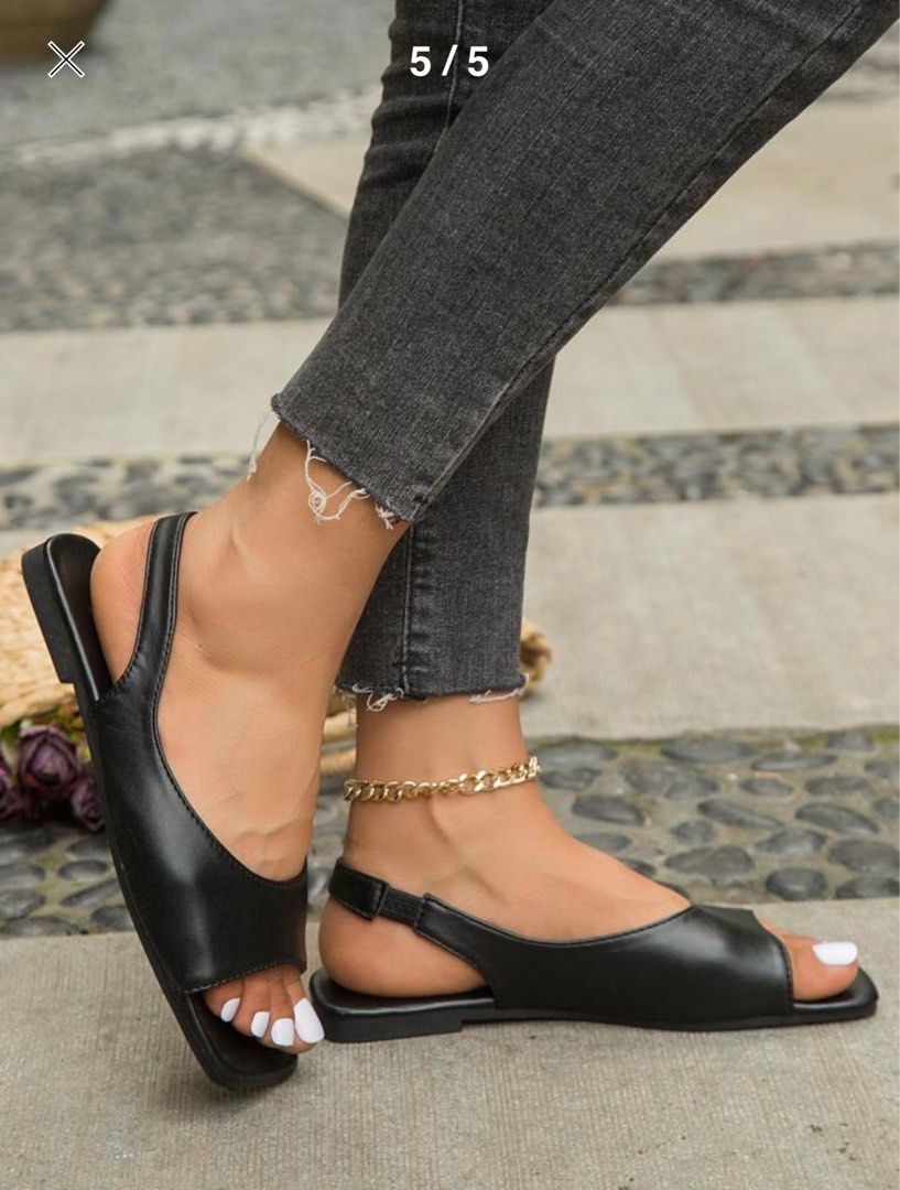 Minimalist Flat Sandals Women s Fashion Footwear Flats on Carousell