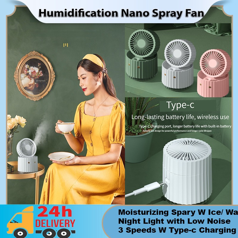 Mist Fan New water-cooler fan, air cooler, mini fan, USB fan, desktop ...
