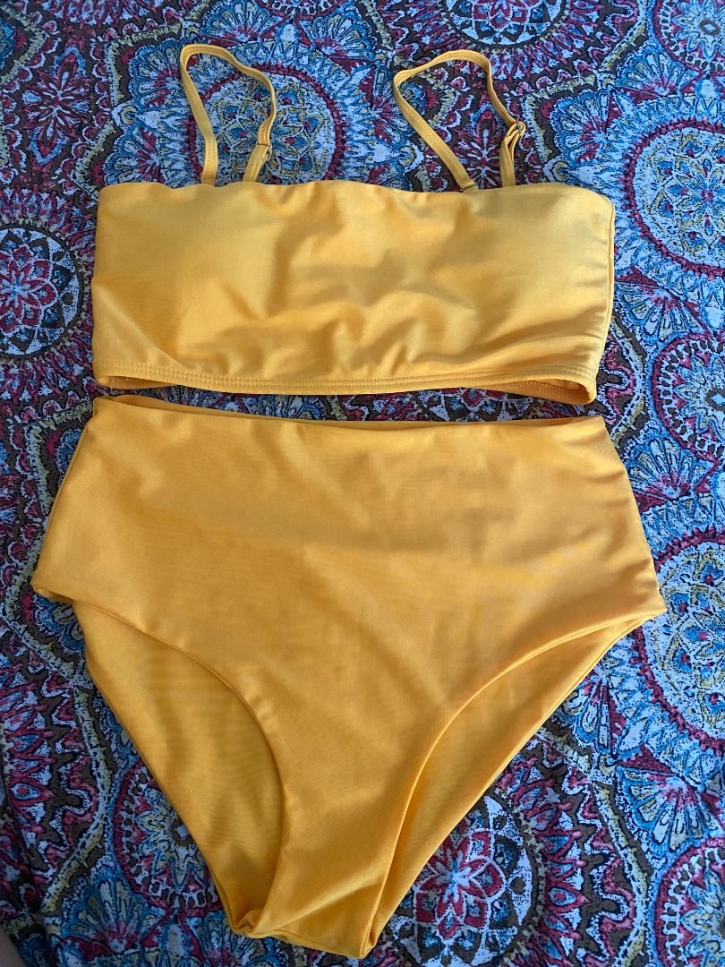 Mustard Bikini (Category: Bikinis & Swimsuits) located in Manila. Submitted by destashingmystuff (Listing ID 1252040409, Image 1). Description: with pads last price posted.