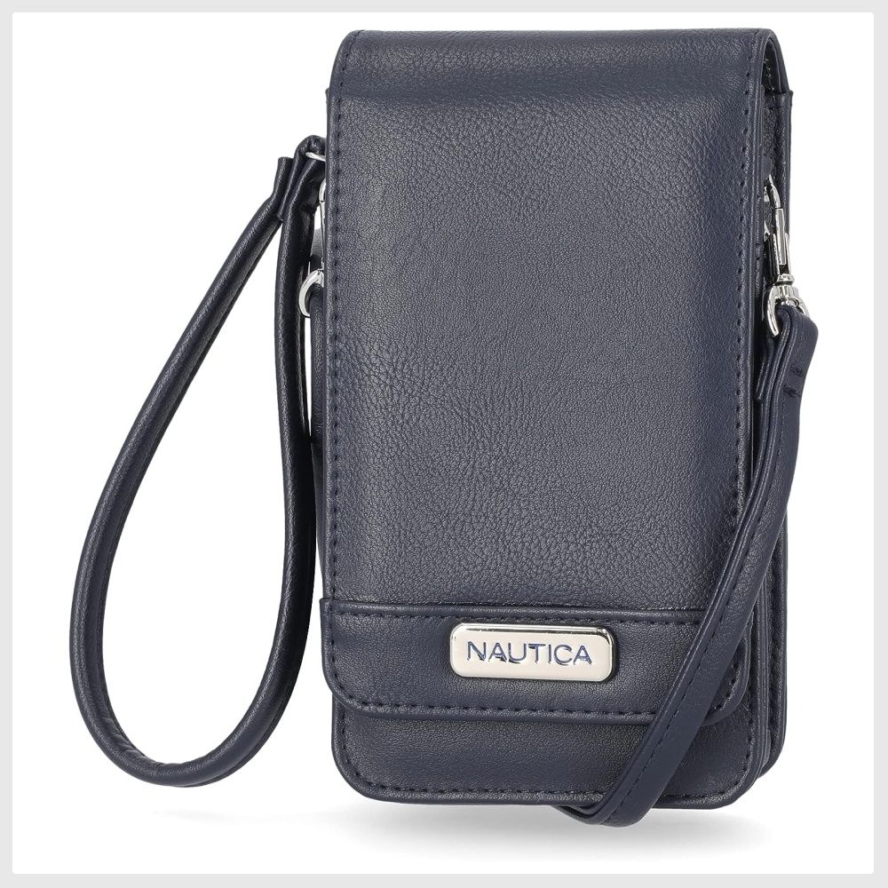 Nautica Catalina Vegan Leather RFID Womens Crossbody Cell Phone