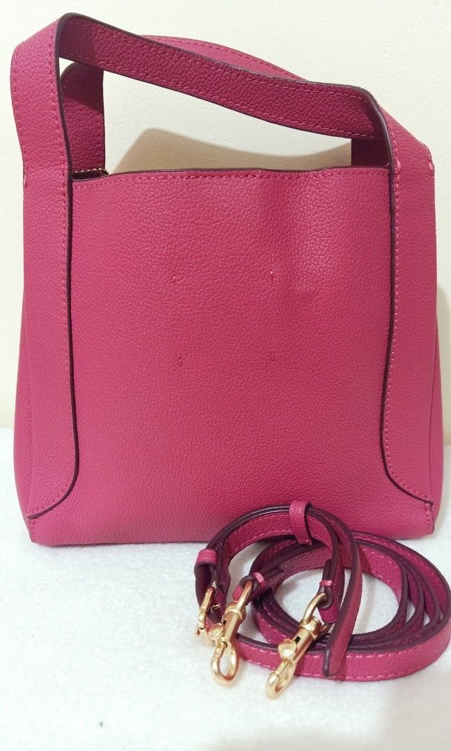 New Coach Original Rose Pink Collection Hadley Hobo 21 Crossbody Top Handle Bag For Women Come with Complete Set Suitable For Gift