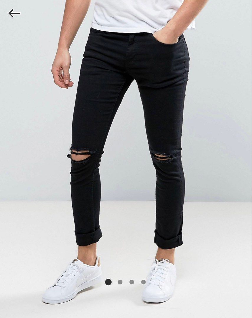 New look black ripped jeans outlet