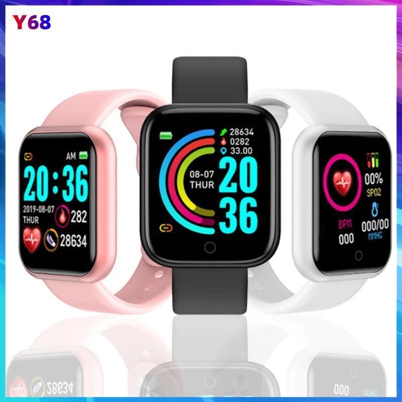 New Y68 Smart Watch Men Women Heart Rate Monitor Sport Fitness Waterproof Tracker Children s Watch Smar Carousell