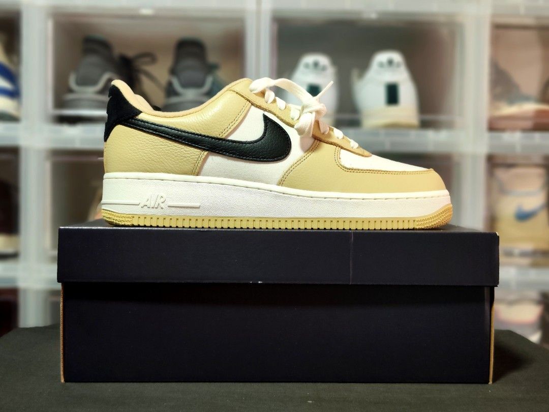 Nike Air Force 1 '07 LX NBHD Team Gold, Men's Fashion, Footwear