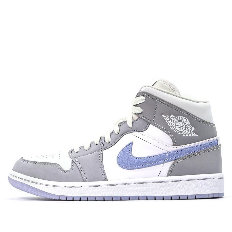 Nike Air Jordan 1 Mid Wolf Grey Women s Fashion Footwear