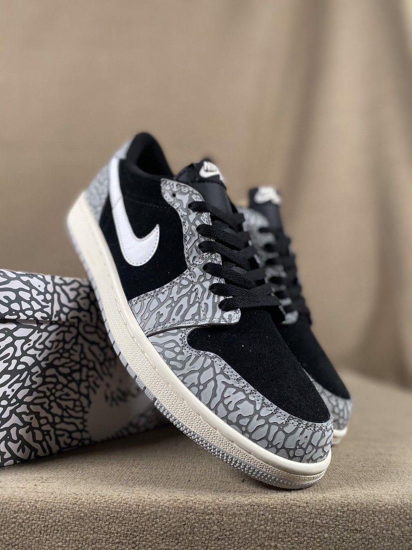 Nike Air Jordan 1 Retro Low OG ” Black Cement “ AJ1 CZ0790-001 36