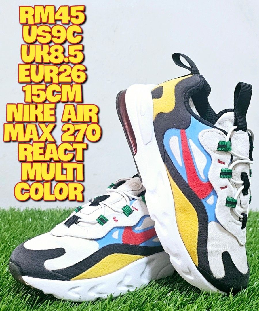 NIKE AIR MAX 270 REACT MULTI COLOR Babies Kids Babies Kids