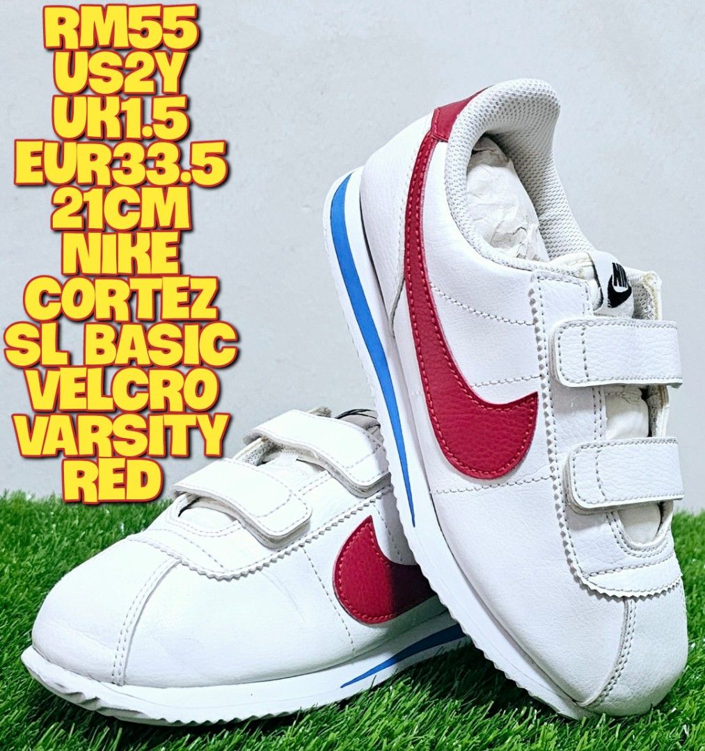 Nike cortez discount kids velcro