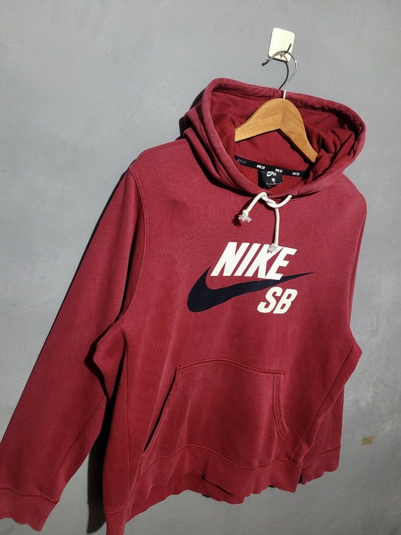 Nike sb maroon hoodie Men s Fashion Coats Jackets and Outerwear