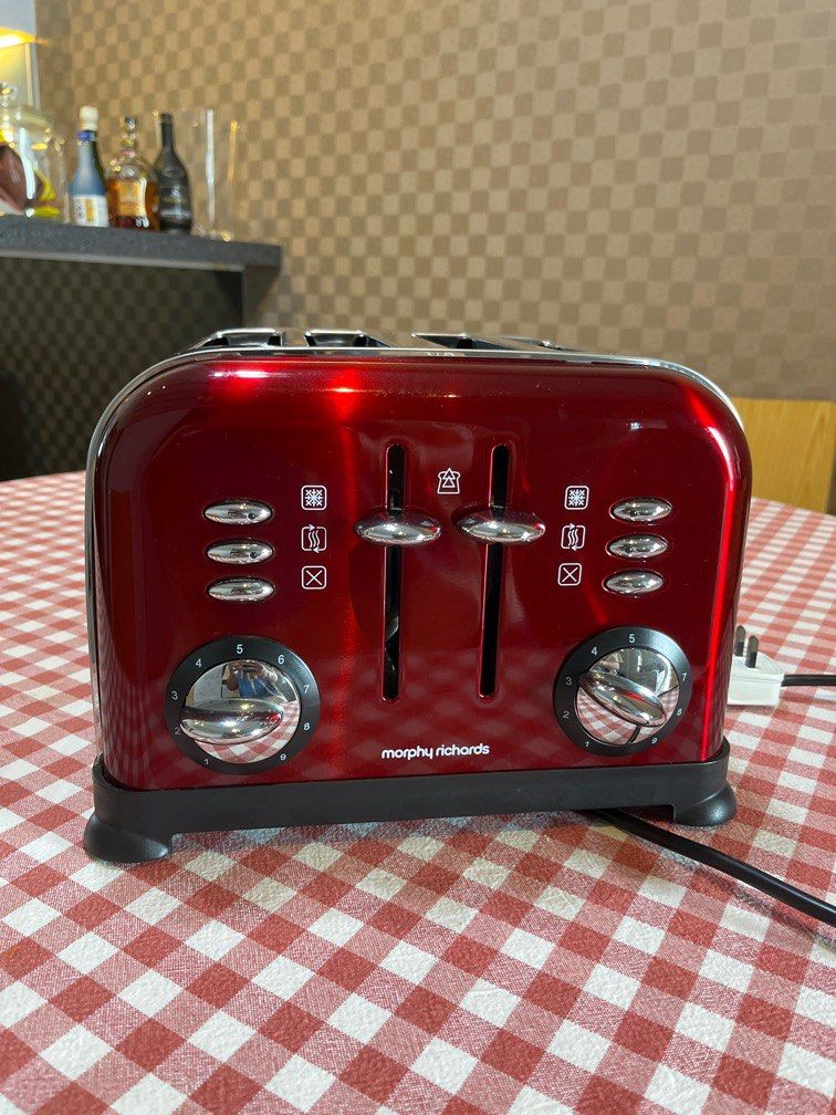 Morphy richards 4 slice toaster red sale