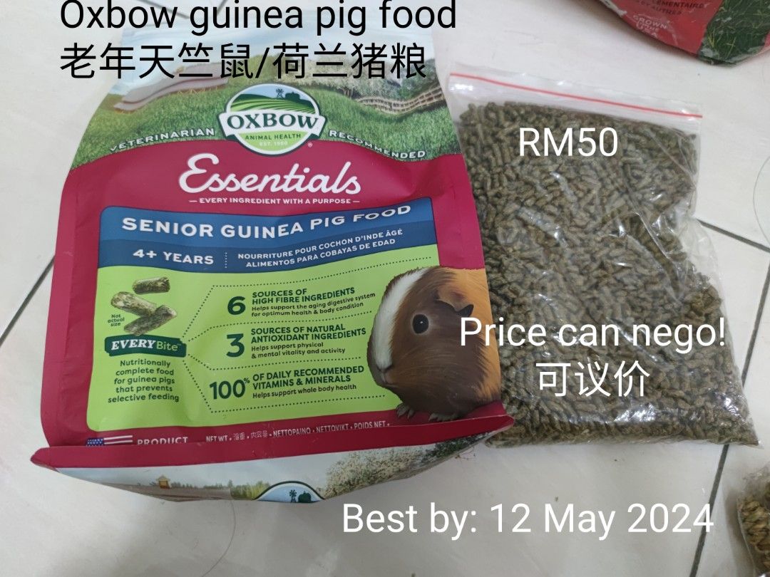 Oxbow guinea pig food Pet Supplies Pet Food on Carousell