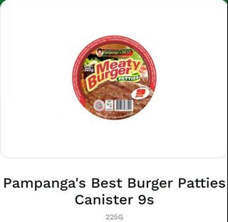 Pampanga's Best Burger Patties Canister 9s 225g