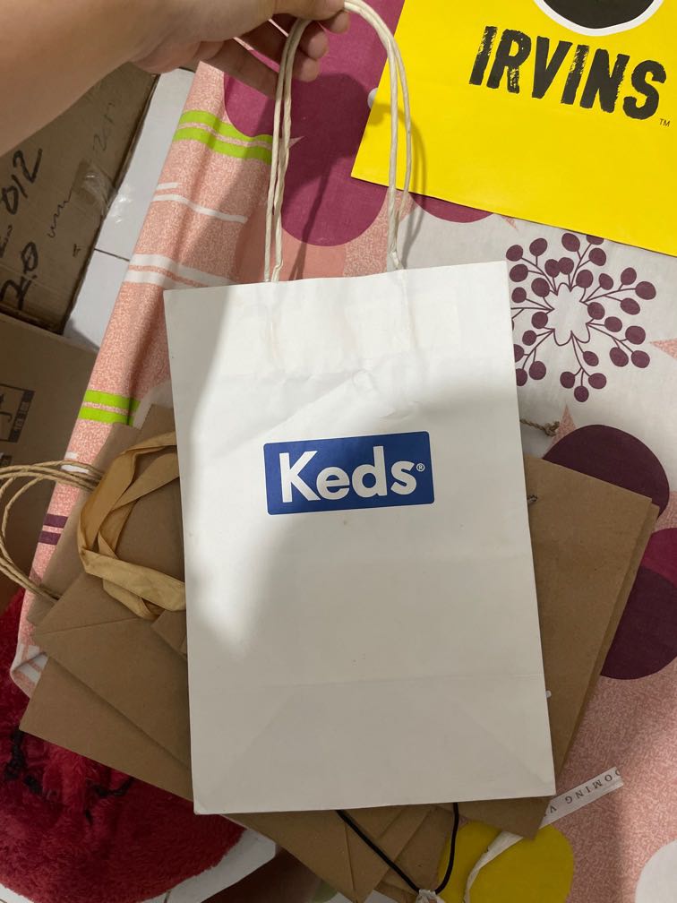 Paper Bag keds paperbag keds putih sepatu keds, Fesyen Wanita