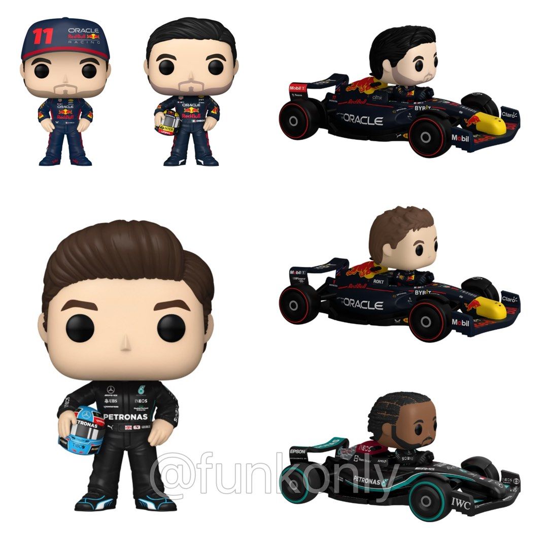 2023 NEW Formula 1 Funko Pops! Verstappen, Perez & Russell
