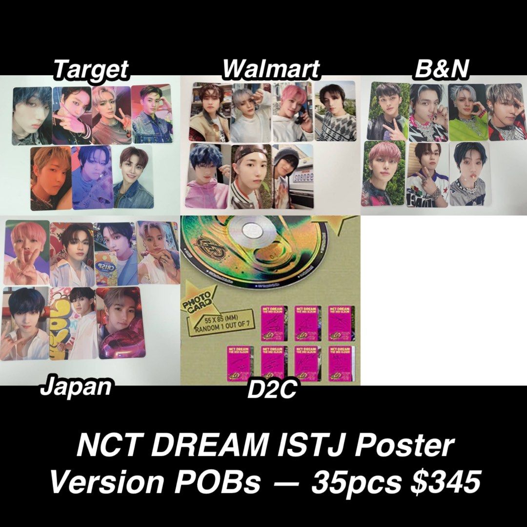 PO] NCT DREAM ISTJ Poster Version Store POBs (B&N, Walmart, Target