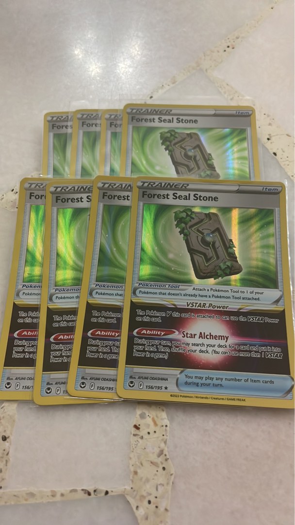 Pokemon TCG Forest seal stone, Hobbies & Toys, Toys & Games on Carousell