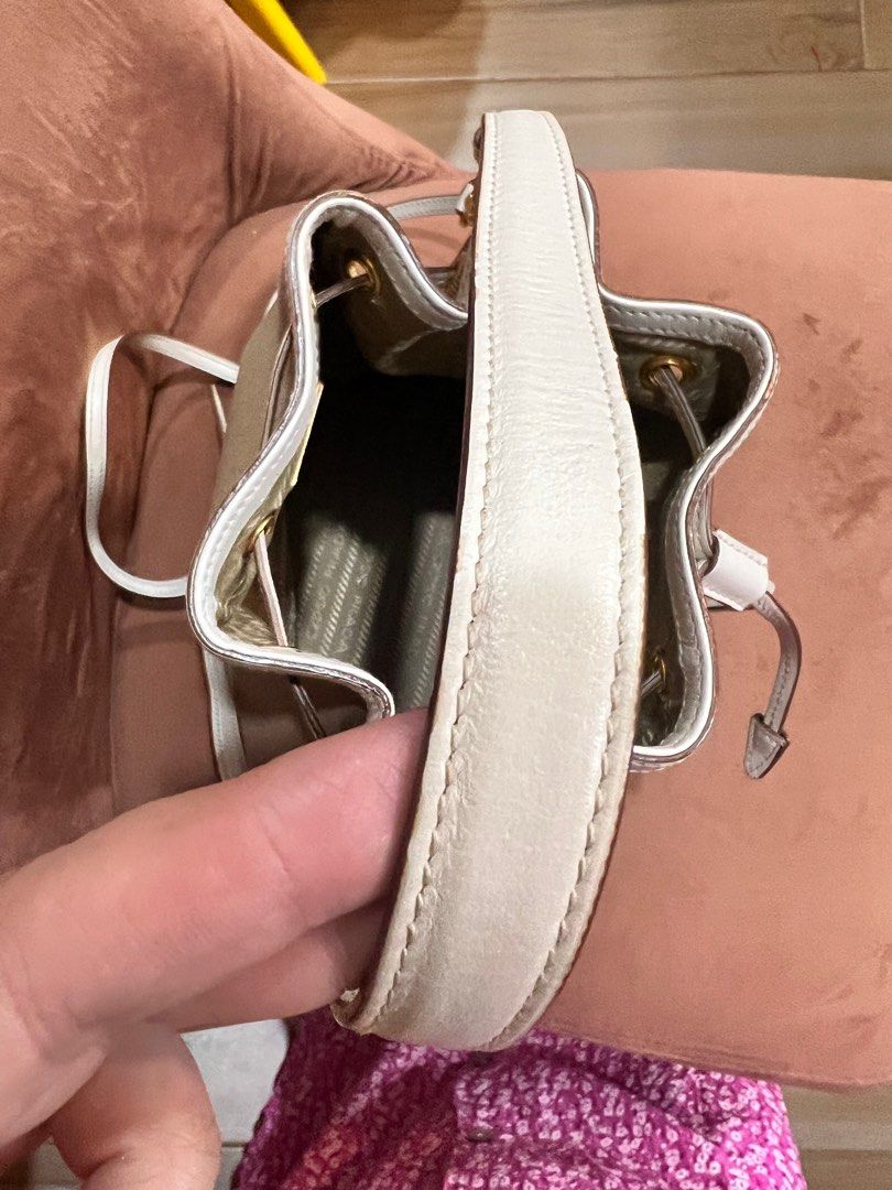 Prada Jacquard Bucket bag (Category: Luxury Bags & Wallets) located in Malolos. Submitted by humanpink77 (Listing ID 1252115075, Image 2). Description: Guaranteed Authentic 8-10 condition No inclusions Minimal rubs on corner Size Base length: 7.00 in Height: 9.25 in Width: 4.50 in Drop: 4.50 in Drop: 22.50 in.