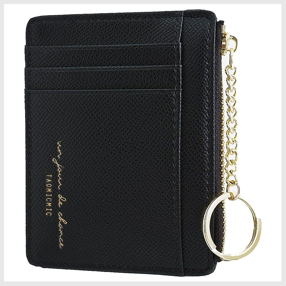 Prometheism Women Slim Leather Card Case Holder Small Wallet Cute