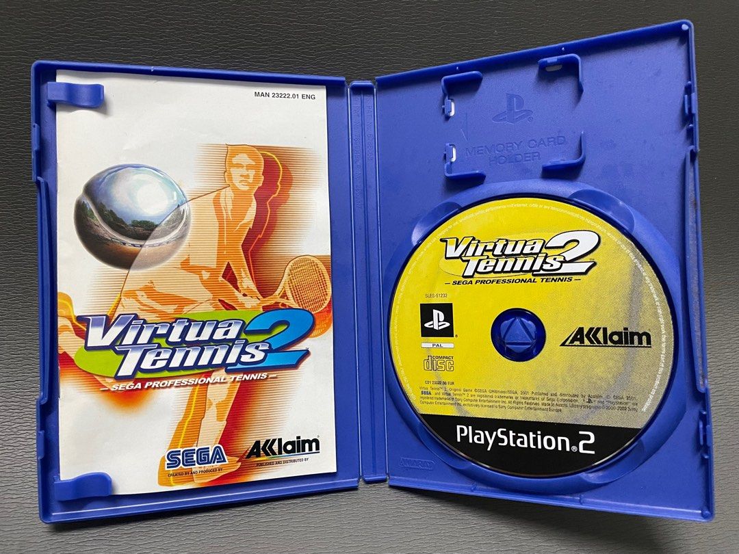 Lot De 2 Jeux PS2 : Smash Court Tennis & Virtua Tennis 2 - Version Française - Très Bon état