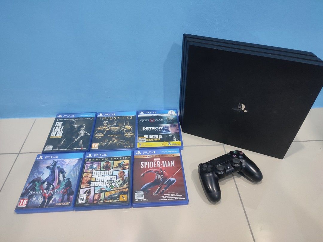 PS4 PRO 1TB Video Gaming Video Game Consoles PlayStation on