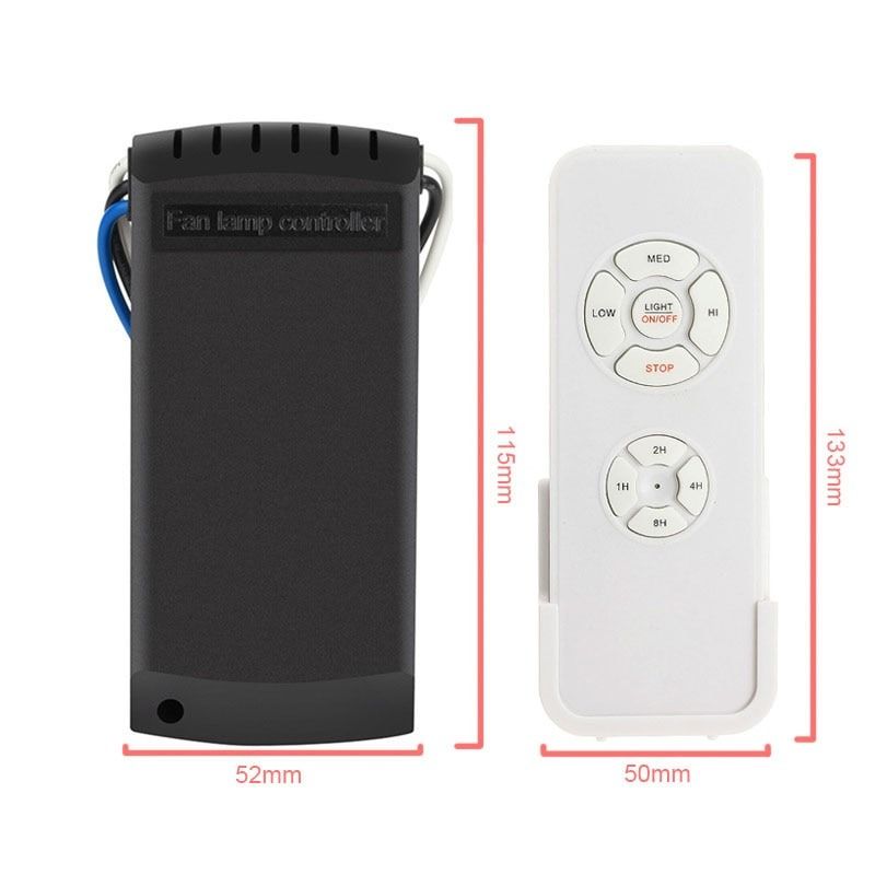 QIACHIP Universal Ceiling Fan Lamp Remote Control Kit AC 110240V