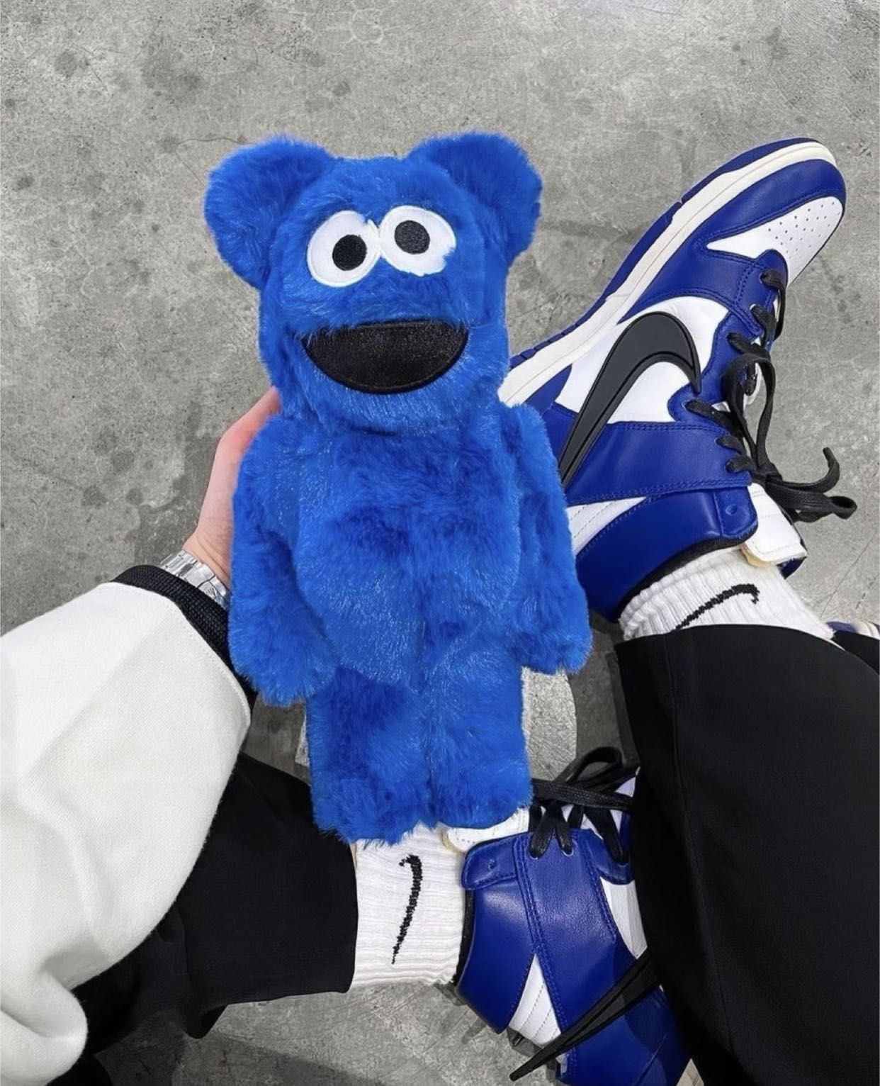 [Ready Stock]Bearbrick Cookie Monster Costume Ver. 400%