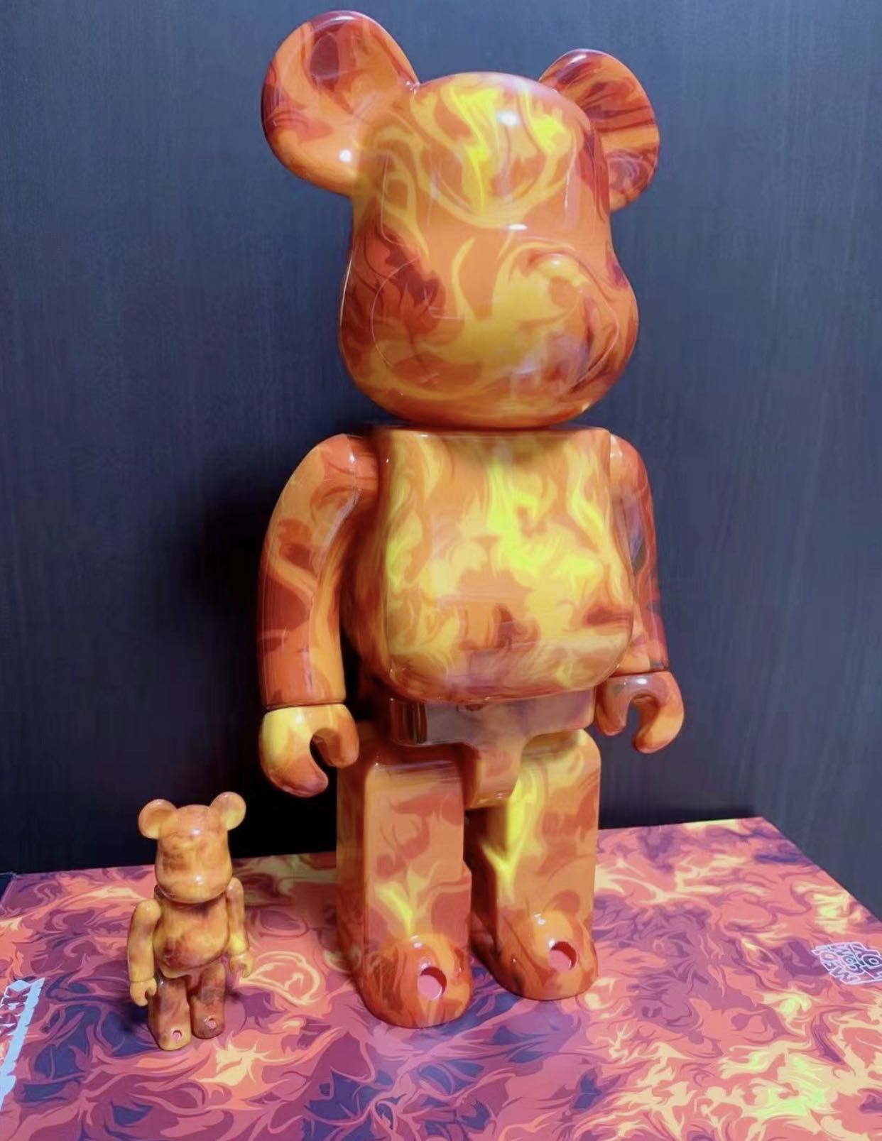 Bearbrick SSUR Fire 100% & 400% Set