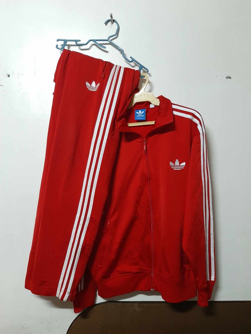 RED ADIDAS FIREBIRD TRACKSUIT, Men's Fashion, Coats, Jackets and ...