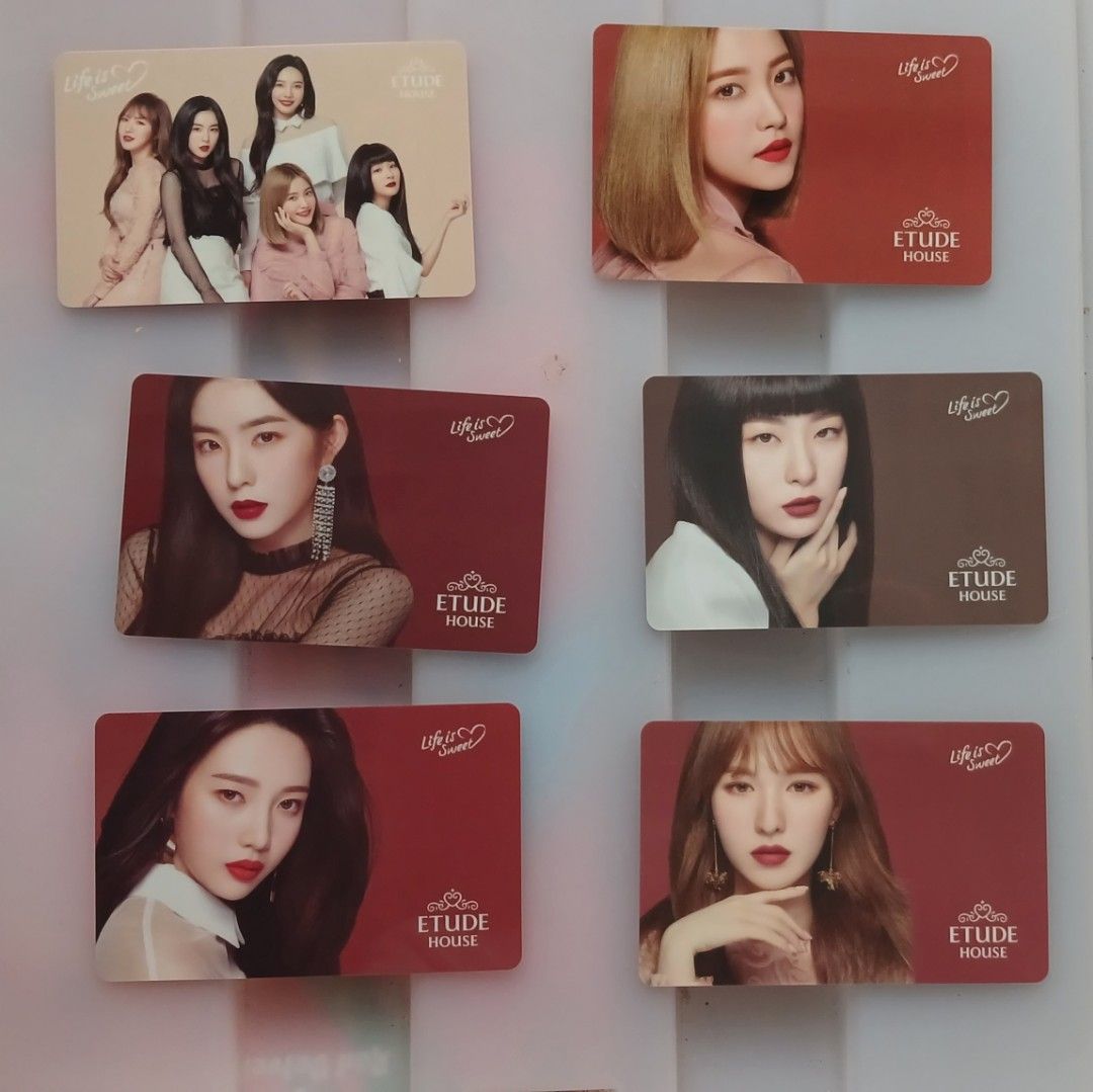 Red Velvet - Etude pcs (Category: K-Wave Merchandise) located in Iloilo. Submitted by bentables94 (Listing ID 1252056908, Image 1). Description: wts lfb ph Etude pcs Group ver - 200 Member ver - 250 Feel free to dm mod: lbc mop: gcash payo 🏷 wts lfb ph rv irene seulgi wendy joy yeri.
