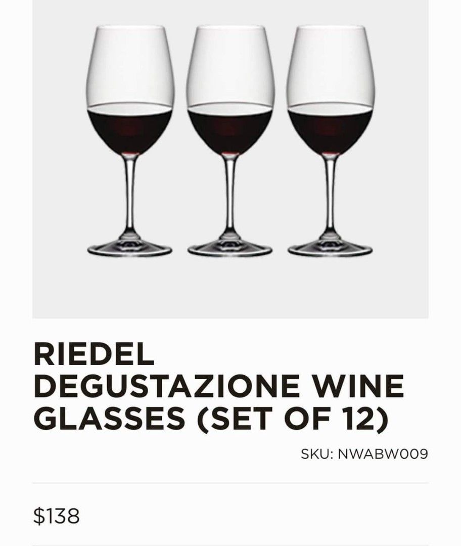 Riedel Degustazione 19.75oz Red Wine Glass