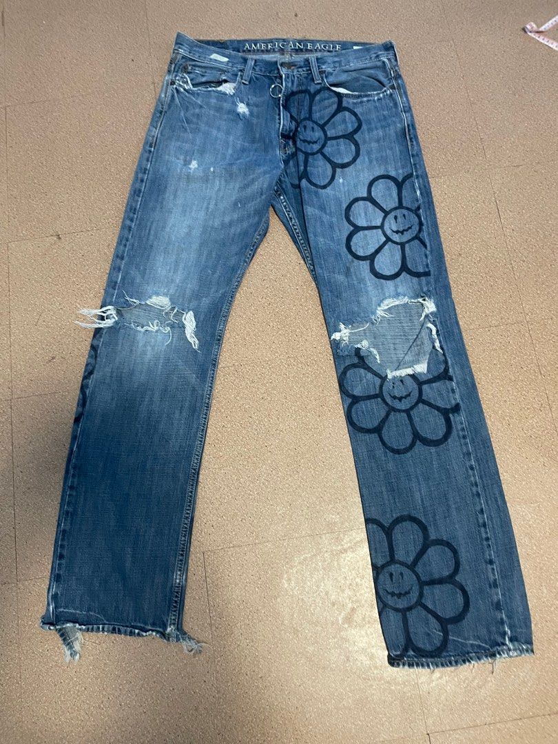 American eagle discount embroidered jeans