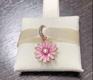 🌺SALE! Pandora rosegold pink daisy flower charm