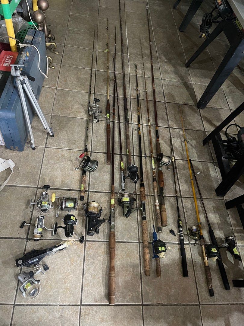 Sale Rods and Reels different prices different kinds price each, Sports  Equipment, Fishing on Carousell