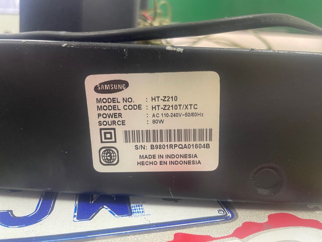 Samsung speaker & amplifier/player (Category: Soundbars, Speakers & Amplifiers) located in Valenzuela. Submitted by automotivepartsexpress (Listing ID 1252137099, Image 3). Description: Samsung speaker REPRICED!!! 1 amplifier/player 1 front left speaker 1 front right speaker All working As is condition RFS: declutter / bawas kalat 🚫 autoblock for lowballers, price is cheap already 📦 shipping c/o buyer 📍 you may check estimate of shipping rates