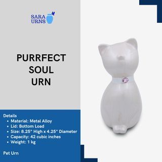 [saraurnsph] Purrfect Soul Metal Pet Urns for Dogs Cats Ashes Pet Cremation Urns Pet Memorial