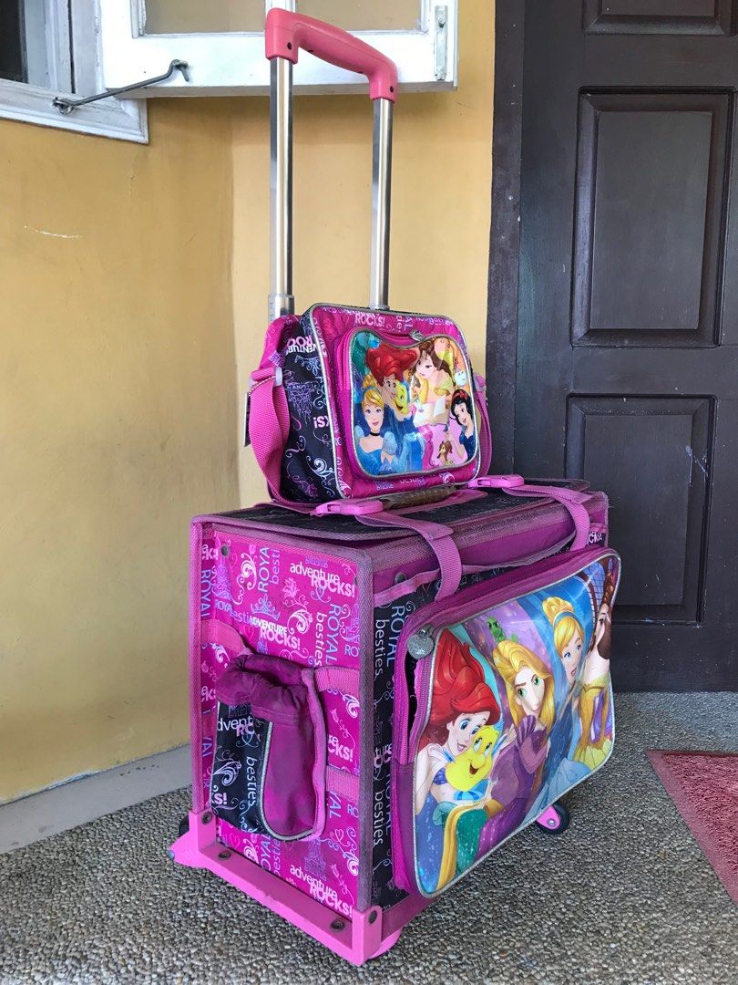 Box type sales trolley school bag