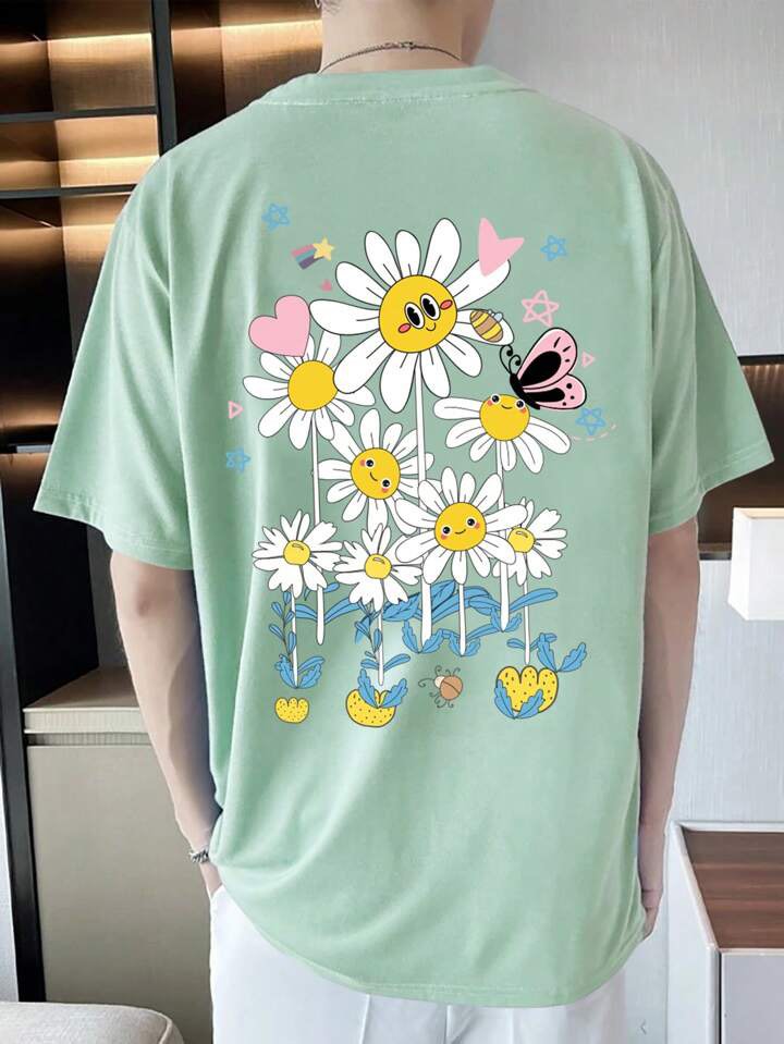 Manfinity Men Floral Print Shirt