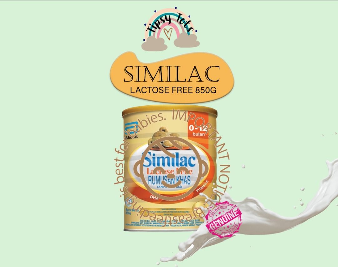 Similac Lactose Free 012m , 850g, Babies & Kids, Nursing & Feeding, Weaning & Toddler Feeding