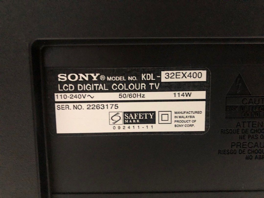 Sony KDL32EX400 32" BRAVIA 1080p LCD TV, TV & Home Appliances, TV