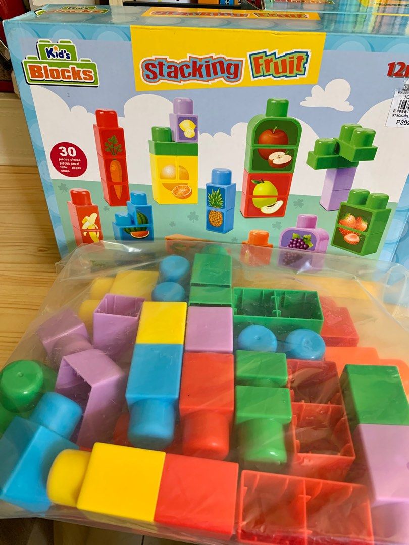 Frute Blocks Stacking Fruit Blocks, Hobbies & Toys, Toys & Games on Carousell