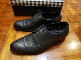 STAGE OF PLAYLORD Black Leather Dress Shoes (size 40)