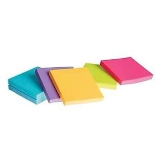 Staples Sticky Notes, 3" x 3" Assorted, 100 Sheets/Pad, 24 Pads/Pack