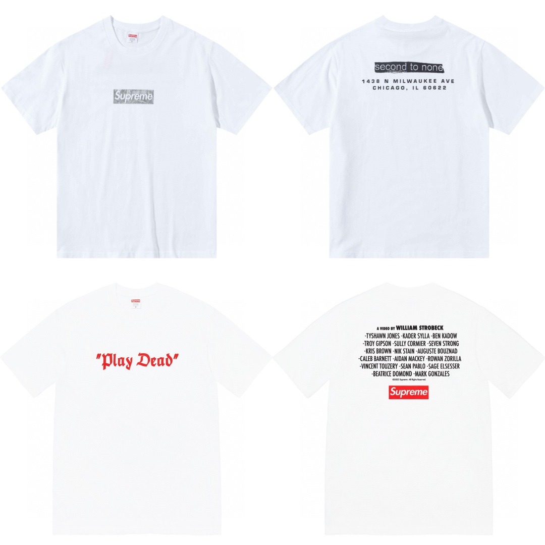 Supreme Chicago Box Logo Tee 芝加哥開業限定白銀Bogo短袖T恤, 名牌