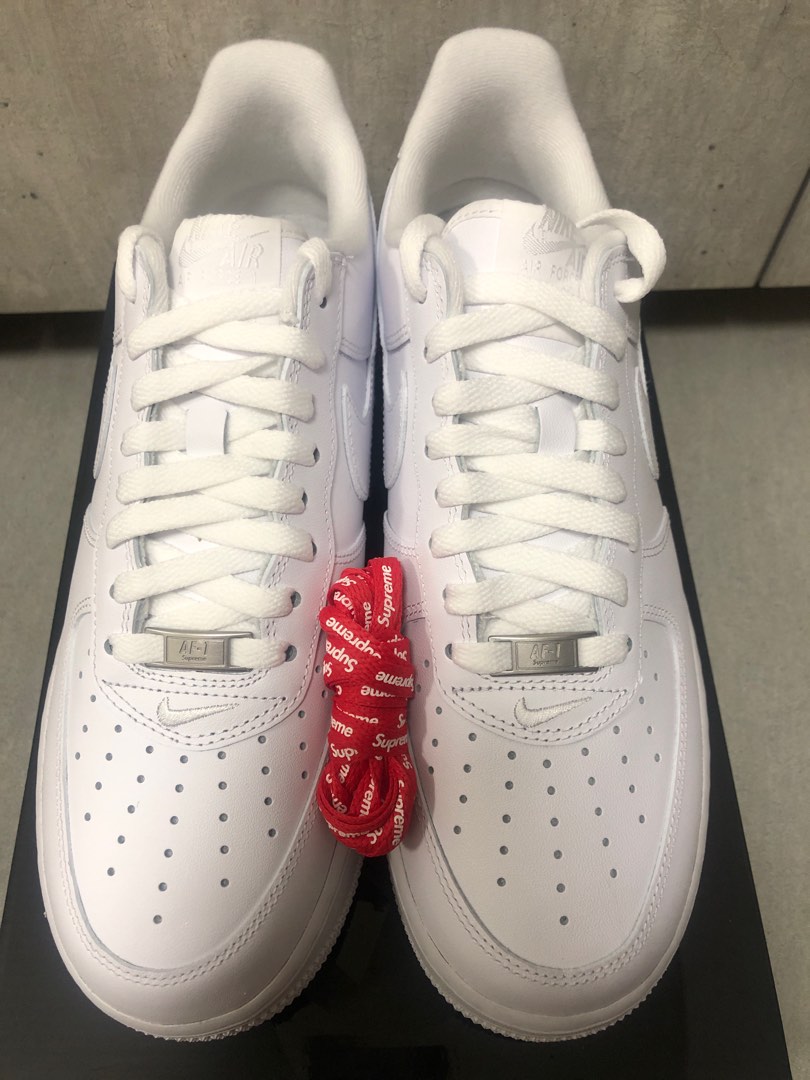 Supreme Nike Air Force 1 Low, White, US9.5