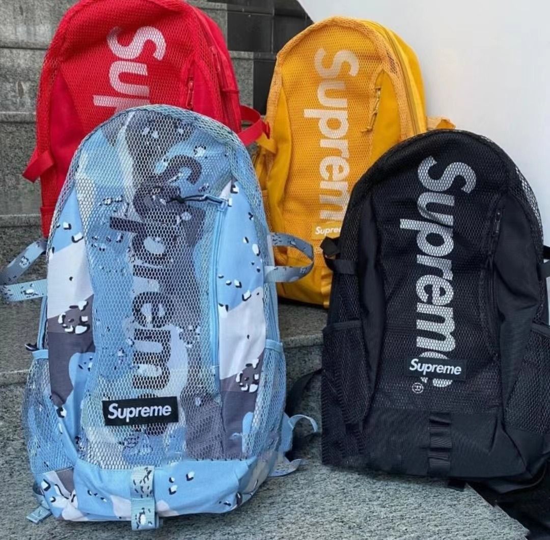 Supreme SS20 Week .1 Backpack 3M反Supreme 光Logo徽標PVC書包背包雙