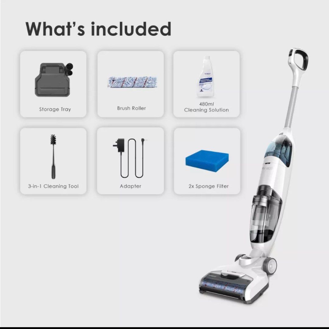 Tineco iFloor wet & dry cordless Vacuum Mop, TV & Home Appliances