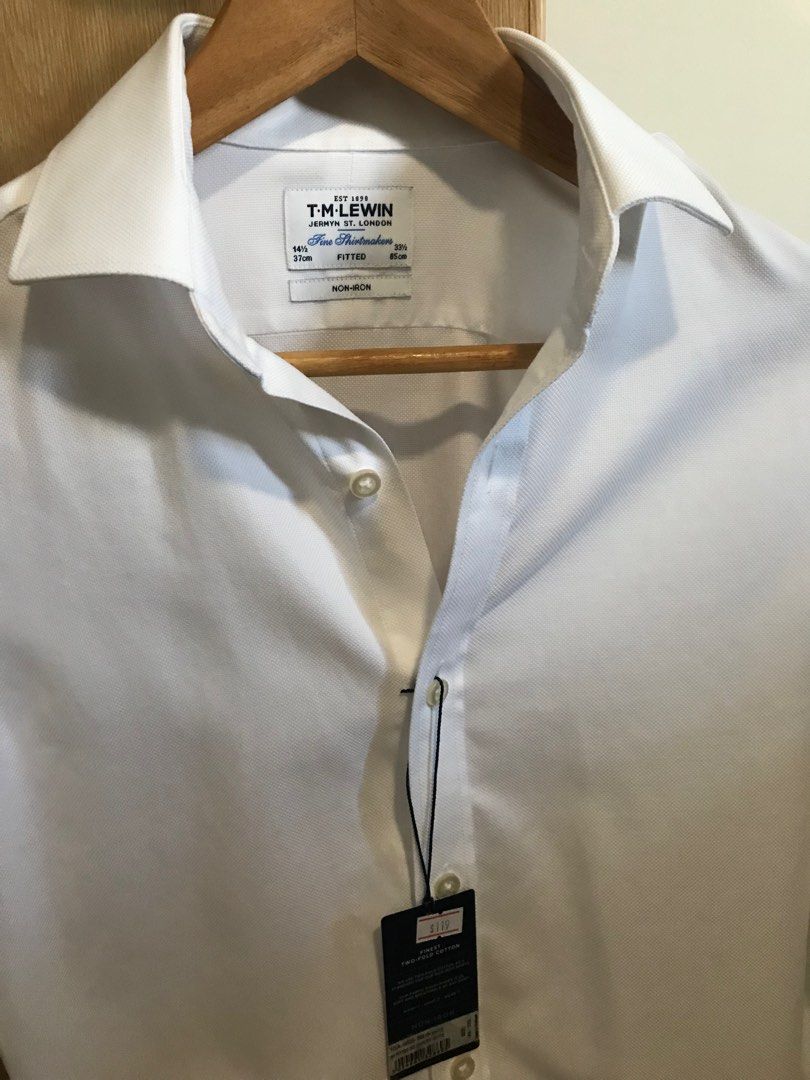 Tm lewin double cuff hot sale shirt