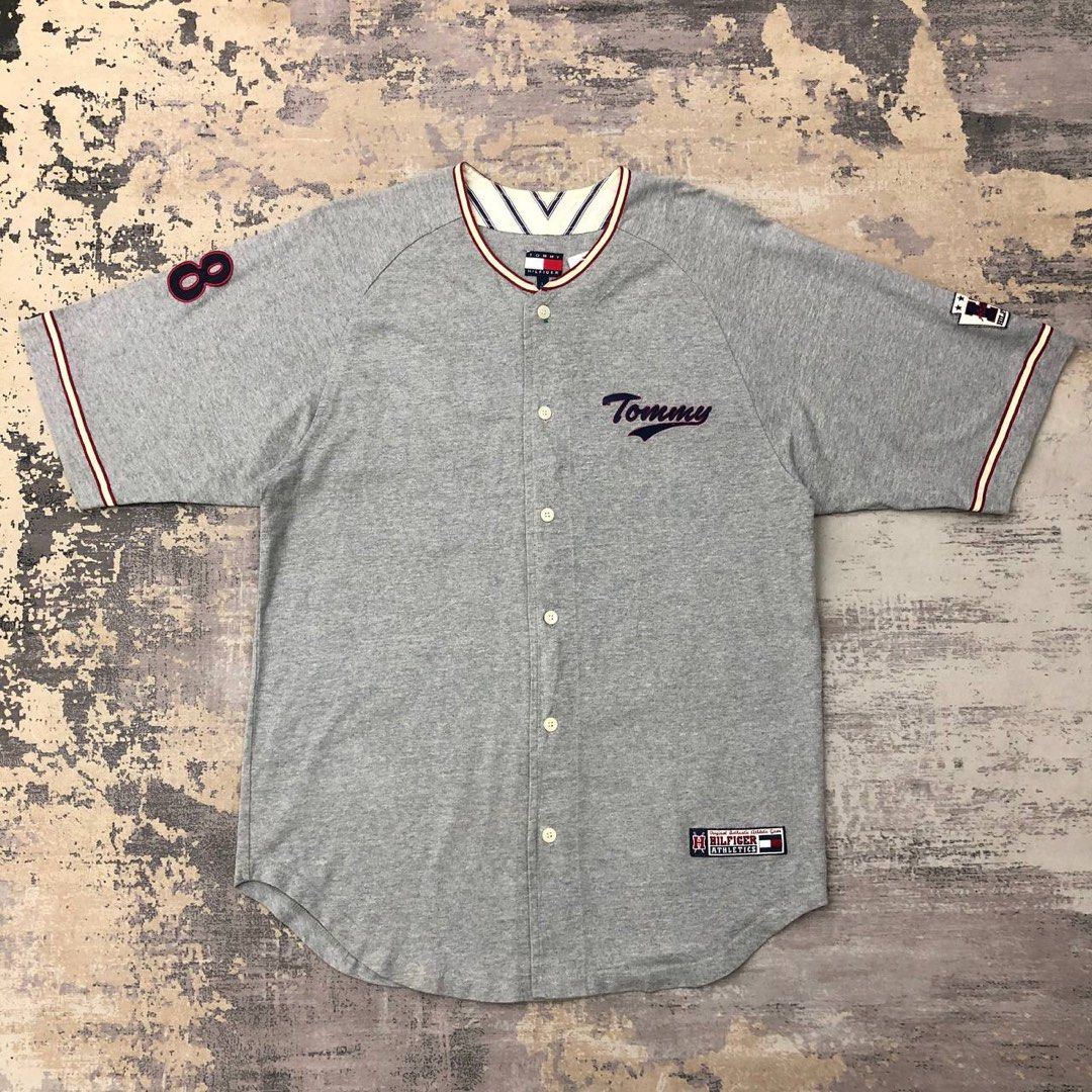 TOMMY HILFIGER BASEBALL JERSEY L TC51
