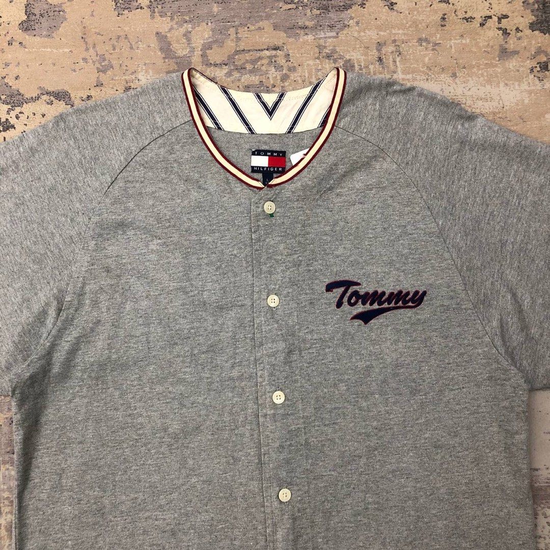 Tommy hilfiger sales baseball jersey